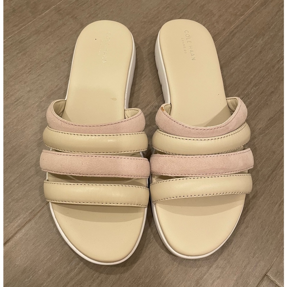 Cole Hann Leather Flat Sandal - US 8 - Worn once!